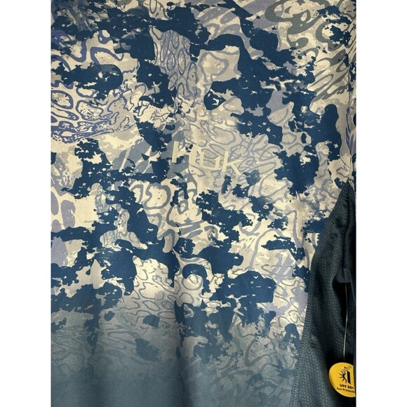 HUK Icon X Tide Change Fade UPF 50+ Shirt - NWT Mens Size Medium Fade  #44663-E4 - Picture 2 of 6
